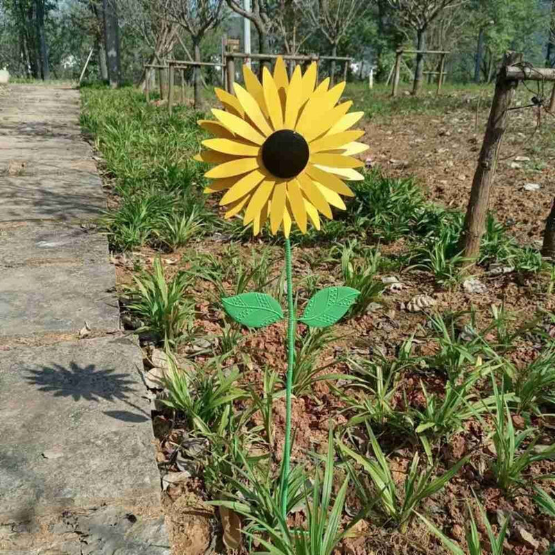 Decoration Rotating Sunflower Wind Spinner Windmill Lawn Flower Wind turn
