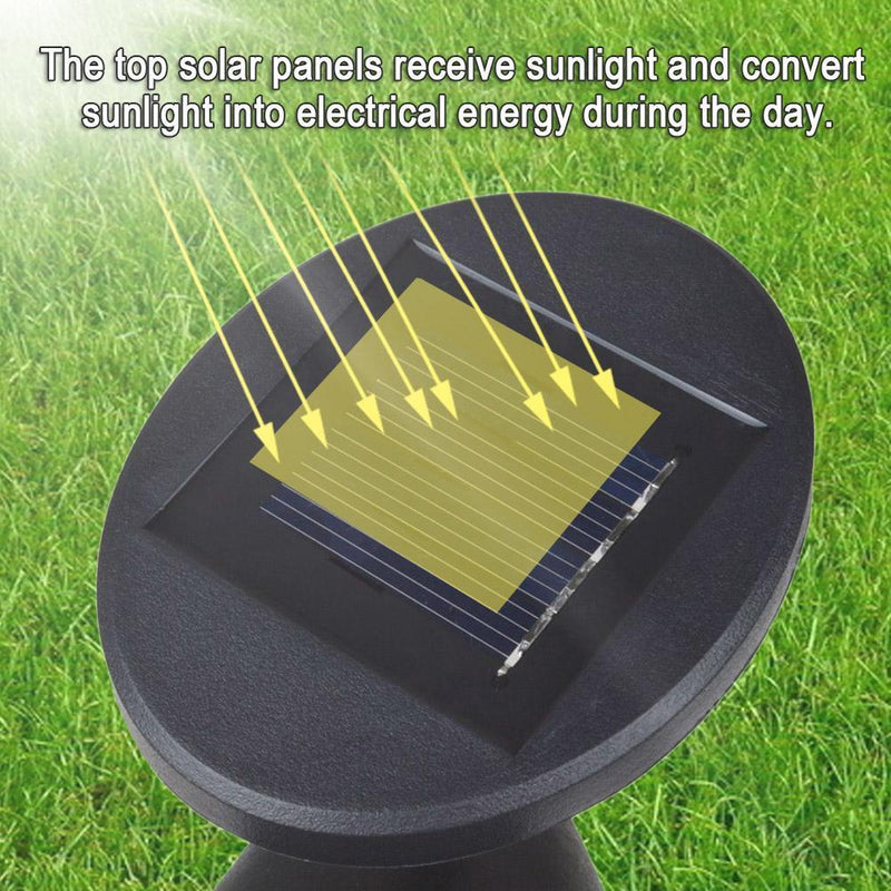 2pcs 3LED Solar Power Outdoor Landscape Headlights Lawn Way Garden Lights