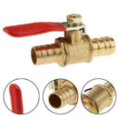 Full Port Inline Brass Water Air Gas Fuel Line Shut-off Ball Valve Q2Y2 W6E6