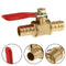 Full Port Inline Brass Water Air Gas Fuel Line Shut-off Ball Valve Q2Y2 W6E6
