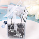 White Love Super Big Diamond Ring Keychain For Your Lover Romantic Gift