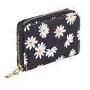 Women PU Leather Daisy Wallet Card Holder Fashion Small Coin Purse Day Clutch