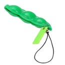 Cute Soybean Extrusion Phone Charm Stress Relieve Squeeze Bean Key Chain