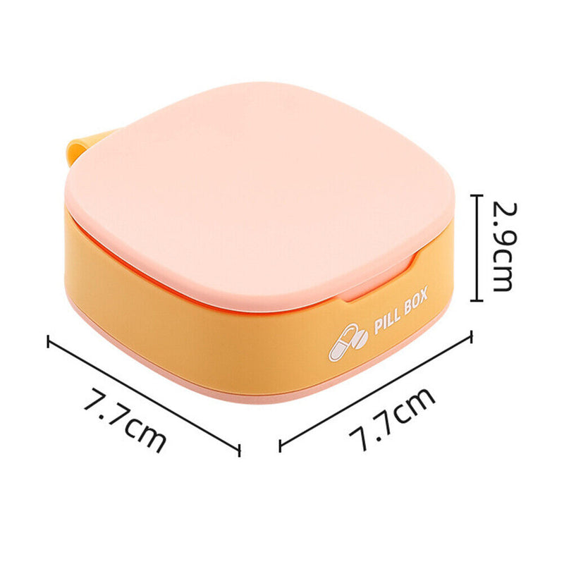 Portable Mini Medicine Pill Box Compartment Tablet Moisture-proof Dispenser