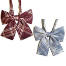 School Uniform Checkered Lovely Sailor Style Collar Bow Bow Tie JK Japanese