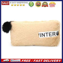 Cute Soft Plush Pencil Canvas Stationery Bag Case Cosmetic Pouch Student Supp
