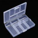 Coin Transparent Plastic Candy cases Jewelry Organizer Pill Case Storage Box