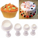 Biscuit Sugar Plunger Round Circle Cookie Cake Cutter Mold Fondant Craft Decor