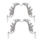 Elegant Dangle Zircon Drop Ear Stud Ear Clip Angel Wings Earrings Rhinestone
