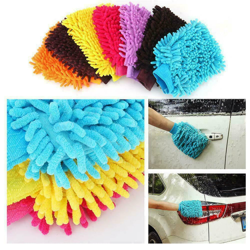 Super Mitt Microfiber Car Window Washing Cleaning Cloth Duster Towel D3K4 H7E5