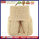 Fashion Straw Shoulders Backpack Woven Women Beach Holiday Bucket Purse Bag
