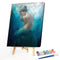 40x50cm Frameless Oil Paint By Numbers Girl Back DIY Canvas Picture Craft
