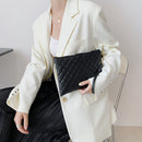 Diamond Embroidery Envelope Bags Women Leather Clutch Handbags Evening Totes