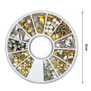 12 Style Metal Rivet Round Nail Art Decorations DIY Nail Decals Ornaments