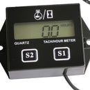 Motorcycle Digital Tach Hour Speedometer LCD Display Rpm ATV Boat Engine Tester