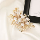 Leaf Hair Jewelry Flower Hair Pin  Bridesmaid Tiara Hair Combs Bridal Clips