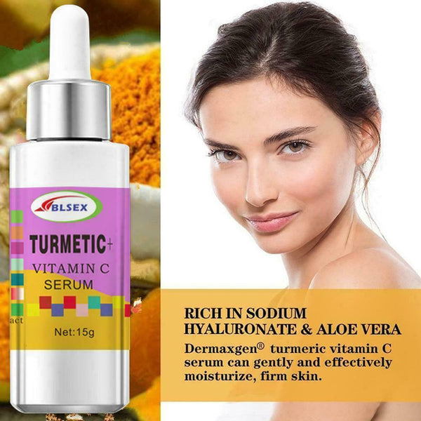 Turmeric Oil Skin Acne Clear Skin Dark Spot Corrector Whitening Serum Face K2J5