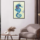 5D Diamond Painting Kit DIY Hippocampus Partial Special Shape Drill (KA351)