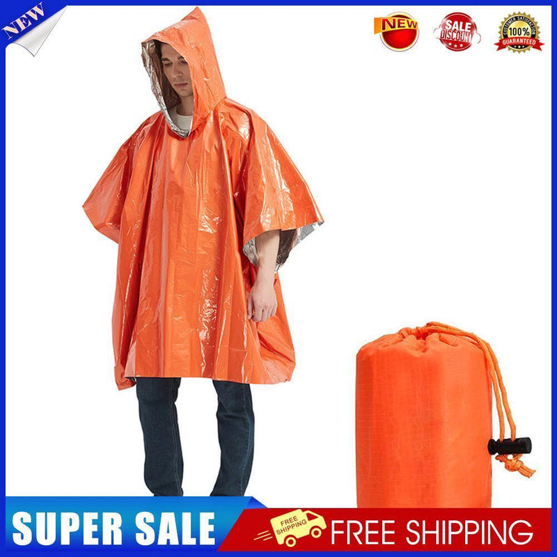5pcs Emergency Raincoat Thermal Insulation Disposable Survival Blanket