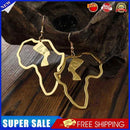Female Simple African Map Hollow out Earrings Women Fashion Ethnic Ear Dang