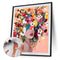 Paint By Numbers Girl Color Drawing DIY Wall Art Frameless Hand Painted Picture