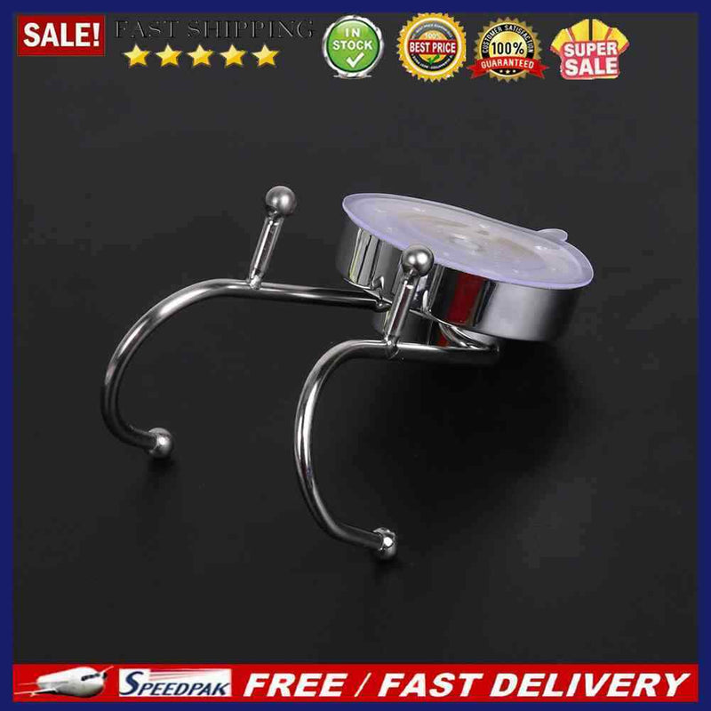 Wall Coat Rack Towel Clothes Storage Hanging Hooks Household Powerful Vacuum