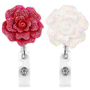 Card Anti-Lost Clip Retractable Rose Shape Badge Reel Badges Holder Key Ring