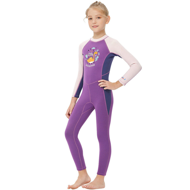 DIVE SAIL Scuba Diving Snorkeling Swimming Kid Girl Wetsuit (M151567K XL) Newly