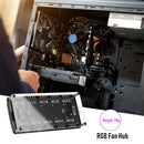 12V 4Pin RGB Fan HUB 1 To 10 Multi Way Splitter LED Strip Light Cooler Adapter