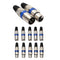 10 Pairs XLR 3 Pin Female MIC Jack Plug Audio Microphone Cable Connector