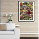 Diamond Painting Stream House Full Round Drill Picture of Rhinestone DIY Draw