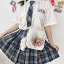 Women Fashion PU Leather Transparent Love Pure Color Crossbody Bag Shoulder Bags