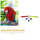 Parrot Shower Rack 4 Sucker Folding Bird Stand Platform Stick Pet Products