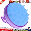 Silicone Head Shampoo Scalp Massage Brush Hair Scalp Washing Comb(Purple) Newly
