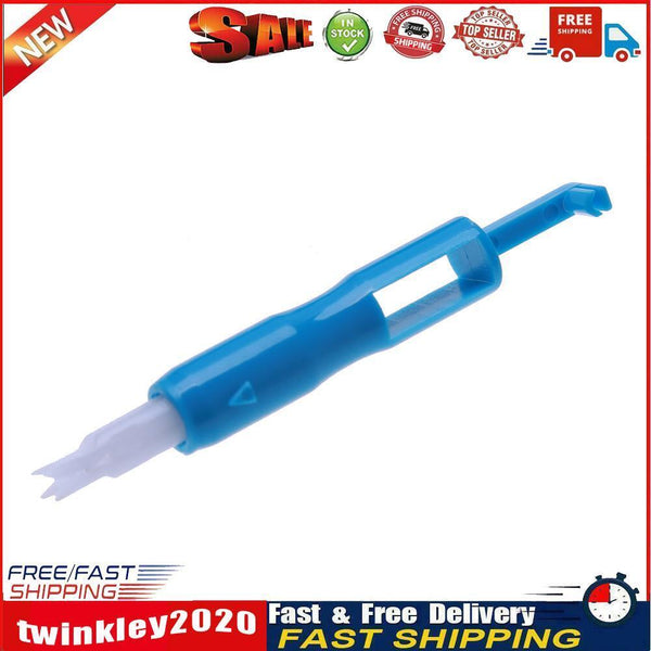 Sewing Machine Tools Compact Manual Needle Threader Embroidery Tool (Blue) Newly