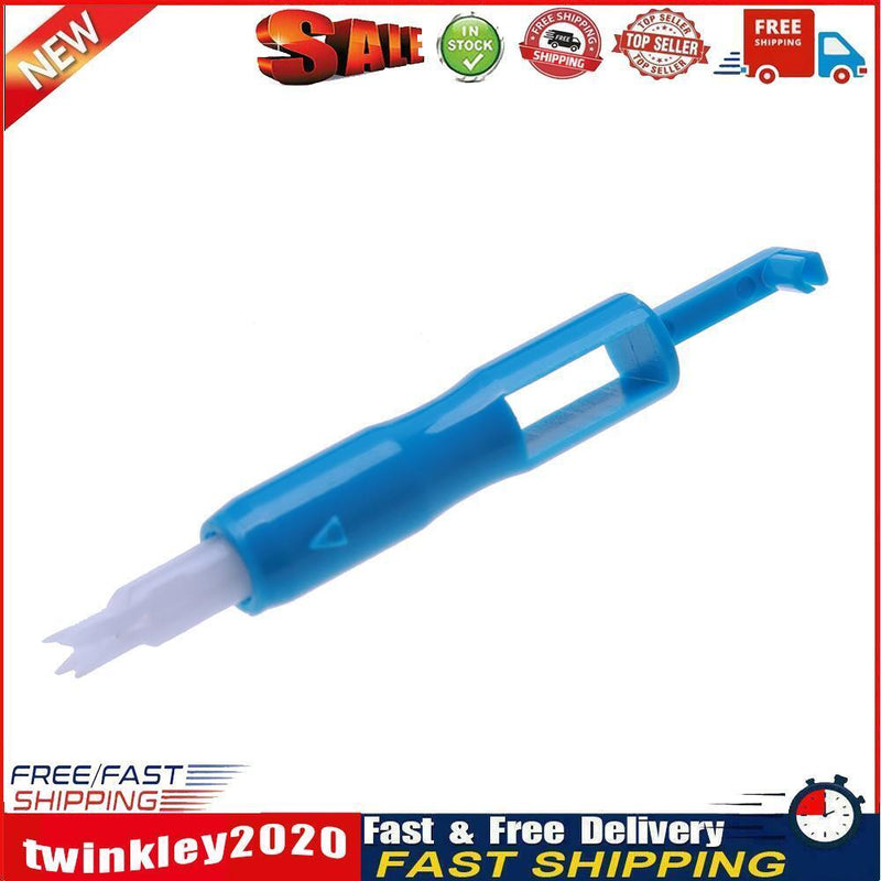 Sewing Machine Tools Compact Manual Needle Threader Embroidery Tool (Blue) Newly