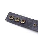 Adjustable Leather Wristband Punk Snap Bracelet Wrap Bangle Cuff Bracelet