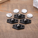8pcs Rotating Storage Box Caster Ball Universal Trash Can Wheels (White)
