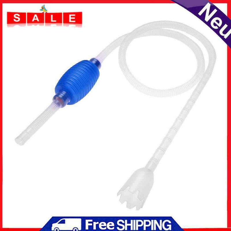 Aquarium Fish Tank Vacuum Siphon Gravel Suction Manual Cleaner Pump Water Tube