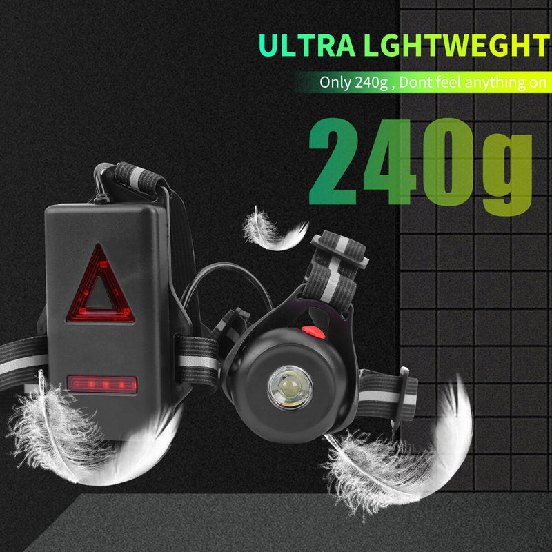 Night Running Lights Waterproof Running Vest Gear for Walking Running Camping