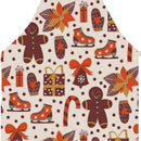 Christmas Printed Kitchen Aprons Waterproof Linen Oil-proof Apron (SD317)