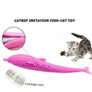 2pcs Silicone Catnip Fish Toothbrush Pet Molar Stick Cleaning Interactive T