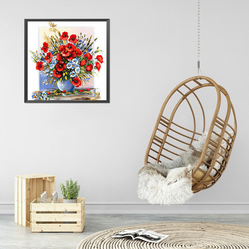 5D DIY Diamond Painting Kits Full Round Drill Oil Paint Flower Decor (X625)