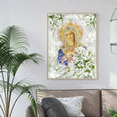 Jesus Woman 5D DIY Full Round Drill Diamond Painting Home Craft Gifts 40x50cm