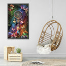 5D Diamond Painting Kit Flower Dream Catcher Full Round Drill Rhinestone DI