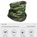 Cycling Neck Tube Scarf Ice Silk Running Bandana (Army Green Camouflage) Newly