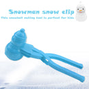 Snowball Maker Tool Snowman Shape DIY Snow Ball Tongs with Handle (Blue) Newly