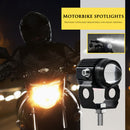 Adjustable 60W Bifocal Motorbike LED Headlight Motorcycle Spotlight (2pcs)