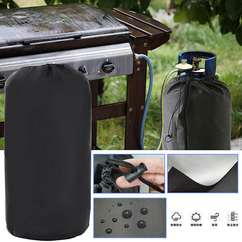 Gas Bottle Lid Oxford Cloth Camping Drawstring Propane Tank Lid Waterproof