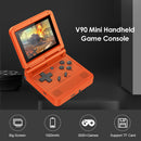 V90 3.0 inch IPS Retro Flip Handheld Console Mini Video Game Player (Red) Newly